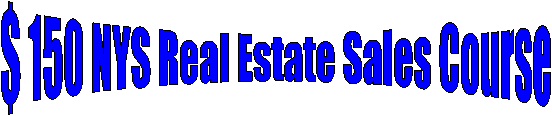 NYS Real Estate Sales Course